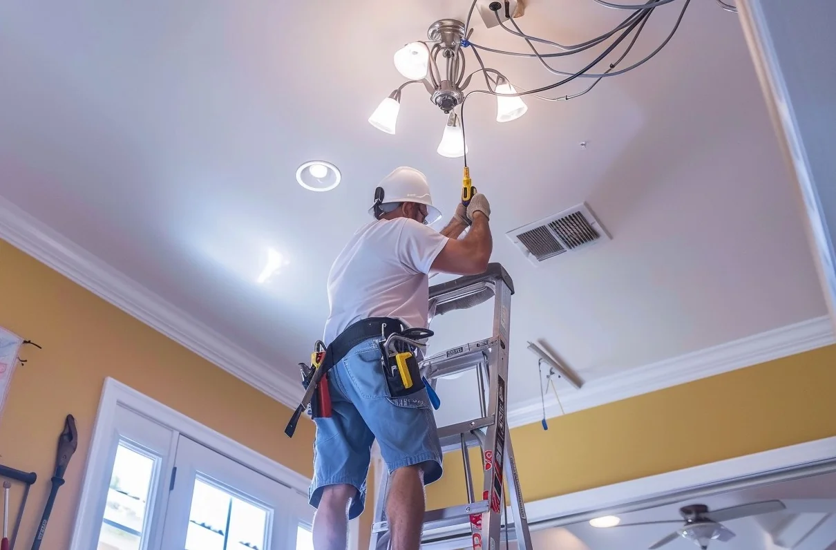 Modern office with glass and gypsum partitions